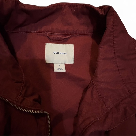 Old Navy Maroon Zip-Up Jacket - Picture 1 of 3